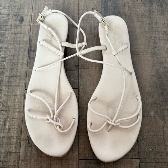 ANTHROPOLOGIE DAYDREAM LIGHT PINK STRAPPY TOE LOOP SANDALS SIZE 9 - Picture 5 of 5